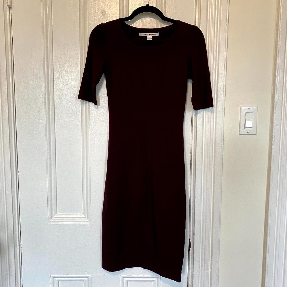 Maroon DVF A Line Dress